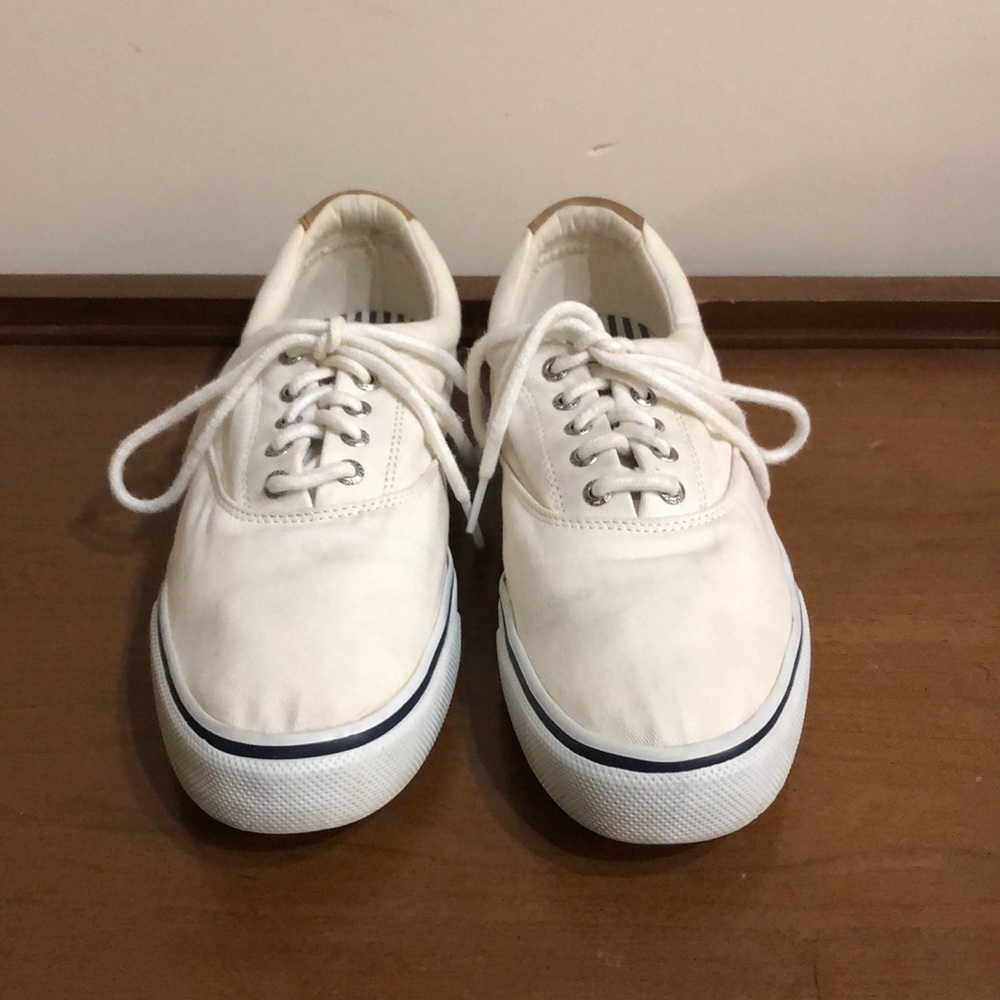 Sperry White Top Siders - 10 M